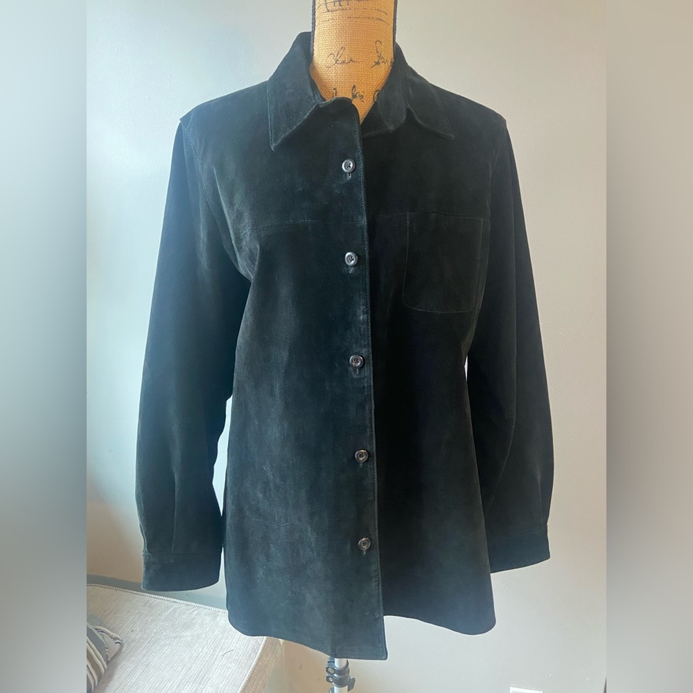 Sonoma Women's Sz L Black Suede Women’s Blazer